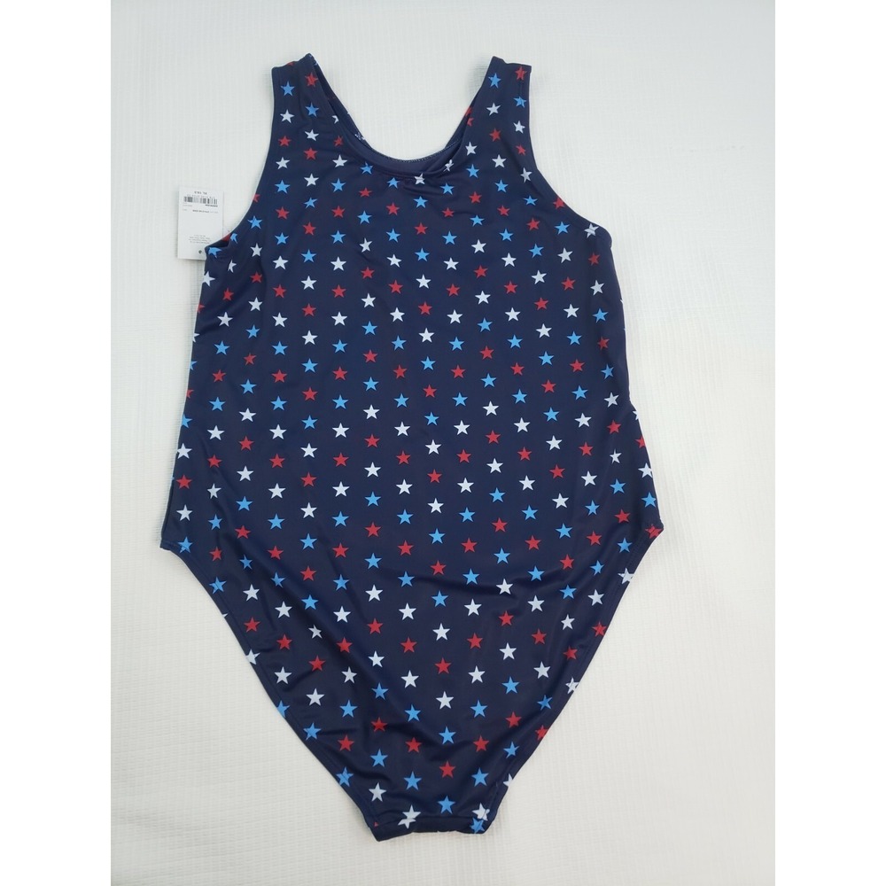 City Streets One Piece Swimwear Americana Stars Blue‎ Swimsuit swimwear XL 18.5 - Picture 11 of 13